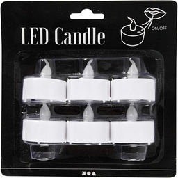 [CLCV52332] LED Tea Light Candles (6 pack)