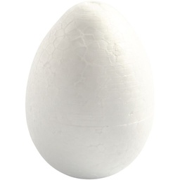 [CLCV543220] Polystyrene Eggs 10cm 5pcs white