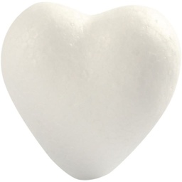 [CLCV543521] Heart 6cm 5pcs white