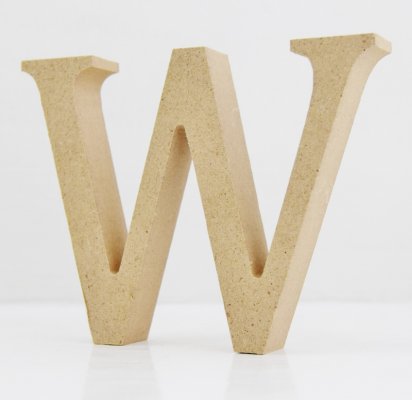 Creativ - Wooden Letter W - 8cm