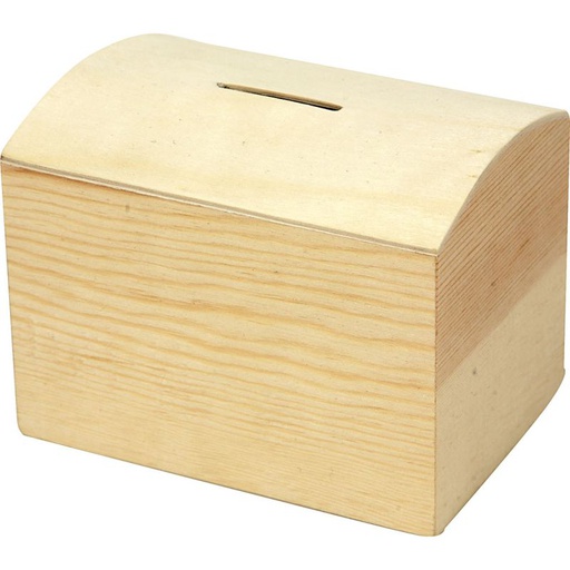 Creativ - Wood Money Box - 10 x 8 x 7cm
