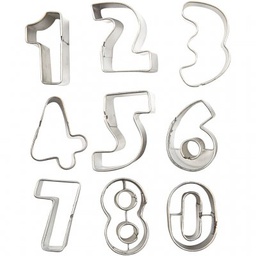 [CLCV78805] Clay Cutters - Small Numbers 10 assorted shapes - 37002