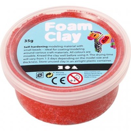 [CLCV78862] Foam Clay 35g ***seconds*** Light Red - single