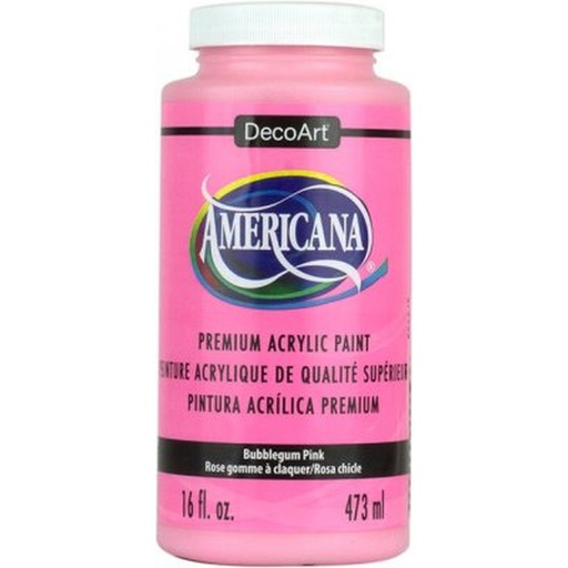 DecoArt Americana Acrylic - Bubble-Gum Pink (16oz)