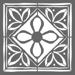 [CLDAADS404] Lotus Tile Stencil