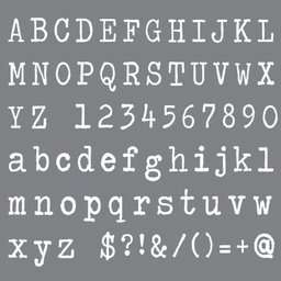 [CLDAANDY112] Typeface 8x8 Stencil