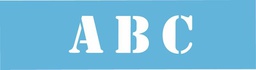 [CLDAAS109] 12.7cm Stencil Font Alphabet Boarder