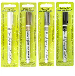 [CLDABES004] Decoart Glass Markers x4 BESPOKE Glass markers x 4