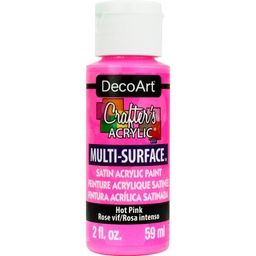 [CLDADCAM04-2OZ] Hot Pink Crafters Multi-Surface 2-Oz.