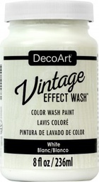 [CLDADCW02-8OZ] White Vintage Effect Wash