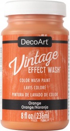 [CLDADCW08-8OZ] Orange Decoart Vintage Effect Wash 8oz