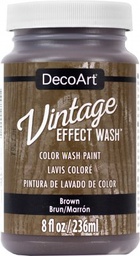 [CLDADCW17-8OZ] Brown Vintage Effect Wash 8oz