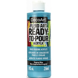 [CLDADFA13-8OZ] Fluid Art Ready to Pour - Tropical Blue 8oz.