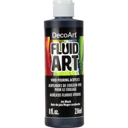 [CLDADFA20-8OZ] Fluid Art Ready to Pour - Jet Black 8oz.