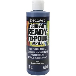 [CLDADFA27-8OZ] Navy Fluid Art Ready to Pour Acrylic