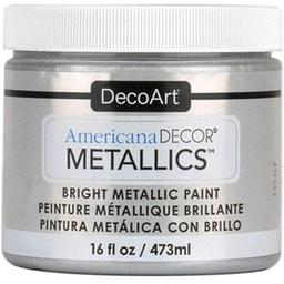 [CLDADMTL07-16OZ] Sterling Silver DecoArt Decor Metallics 16oz