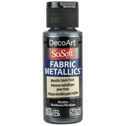 [CLDADSM38-2OZ] Obsidian 2oz Fabric Metallics Paint