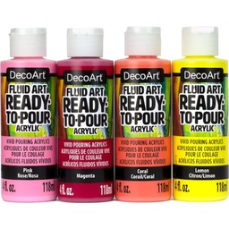 [CLDASK537] 4 Colour Fluid Art Sweet Treat Pouring Value pack