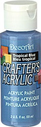 [CLDCA102-2OZ] Tropical Blue Crafters Acrylic 2oz
