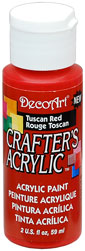 [CLDCA126-2OZ] Tuscan Red Crafters Acrylic 2oz