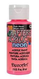 [CLDCA128-2OZ] Pink Neon Crafters Acrylic 2oz