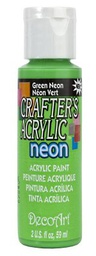 [CLDCA132-2OZ] Green Neon Crafters Acrylic 2oz