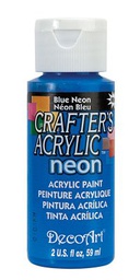 [CLDCA133-2OZ] Blue Neon Crafters Acrylic 2oz