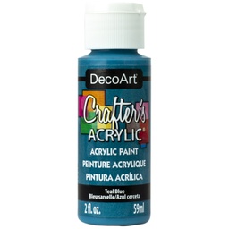 [CLDCA158-2OZ] Teal Blue Crafters Acrylic 2oz