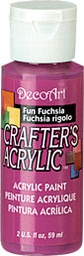 [CLDCA99-2OZ] Fun Fuchsia Crafters Acrylic 2oz