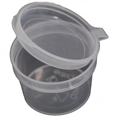 [CLKPS-0154-100] Empty Fillable Flip top Pot Large 30ml -100 pack