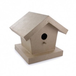[CLLFQXM103] Birdhouse Papier-mâché 15x16x17cm