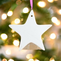 [CLM025] Star Ornament or Flat Tree Dec (carton of 12)