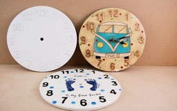 [CLMC144] Clock Face 10mm hole, embossed numbers (carton of 6)