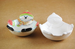 [CLMC362] Winter Snowman Bowl Dish (carton of 6)