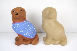 [CLP1198] Sitting Dog - pack of 3