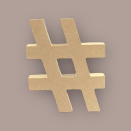 [CLP2042] Hashtag 8.25&quot; - Pack of 3