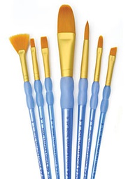 [CLRCC405] 7 PC GT OVAL VARIETY BRUSH SET 3 pack