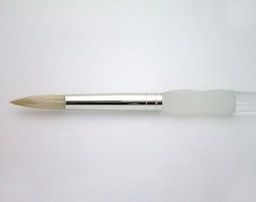 [CLSG1325-5] White Dry Brushing Round Soft Grip - Single