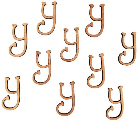 Pronty Crafts - MDF Letter y - 2.8cm (10pk)