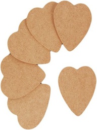 [CLW0092] Heart - 3mm MDF 77x90mm - pack of 6