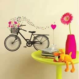 [DCWA-500-00141] Bike W/Basket Flowers