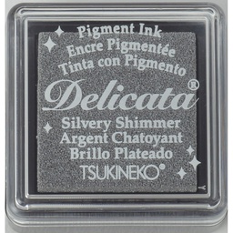 [DE-SML-192] Silvery Shimmer  Delicata Ink Pad Small