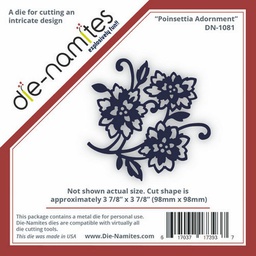 [DN-1081] Die-Namites Poinsettia Adornment