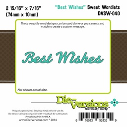 [DVSW-040] Sweet Wordlets - Best Wishes