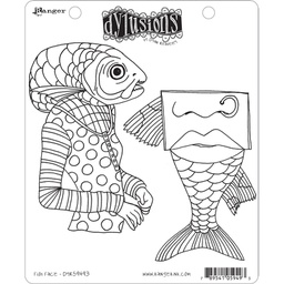 [DYR59493] Dylusions Stamp Fish Face