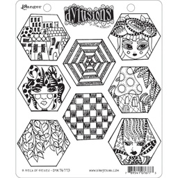 [DYR76773] Dylusions A Heck of Hexies Dylusions Stamp