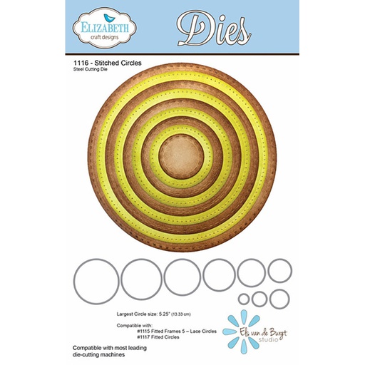 Elizabeth Craft Designs - Stitched Circles Nesting Dies