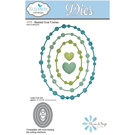 Elizabeth Craft Designs - Beaded Oval Frames Die Set