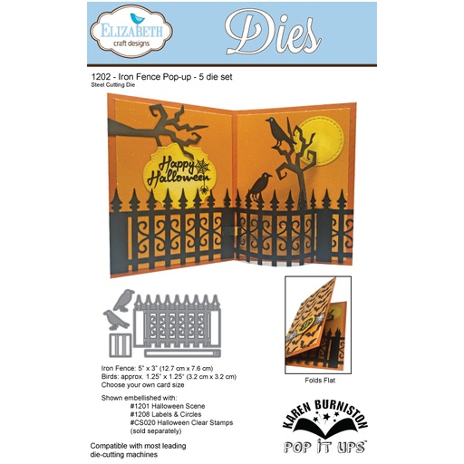 Elizabeth Craft Designs - Iron Fence Pop-Up Die Set - POP IT UPS