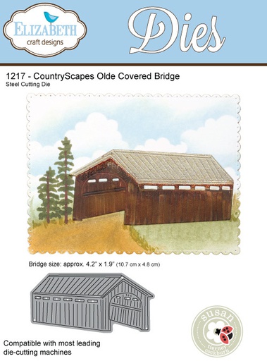 Elizabeth Craft Designs - CountryScapes Olde Covered Bridge Die